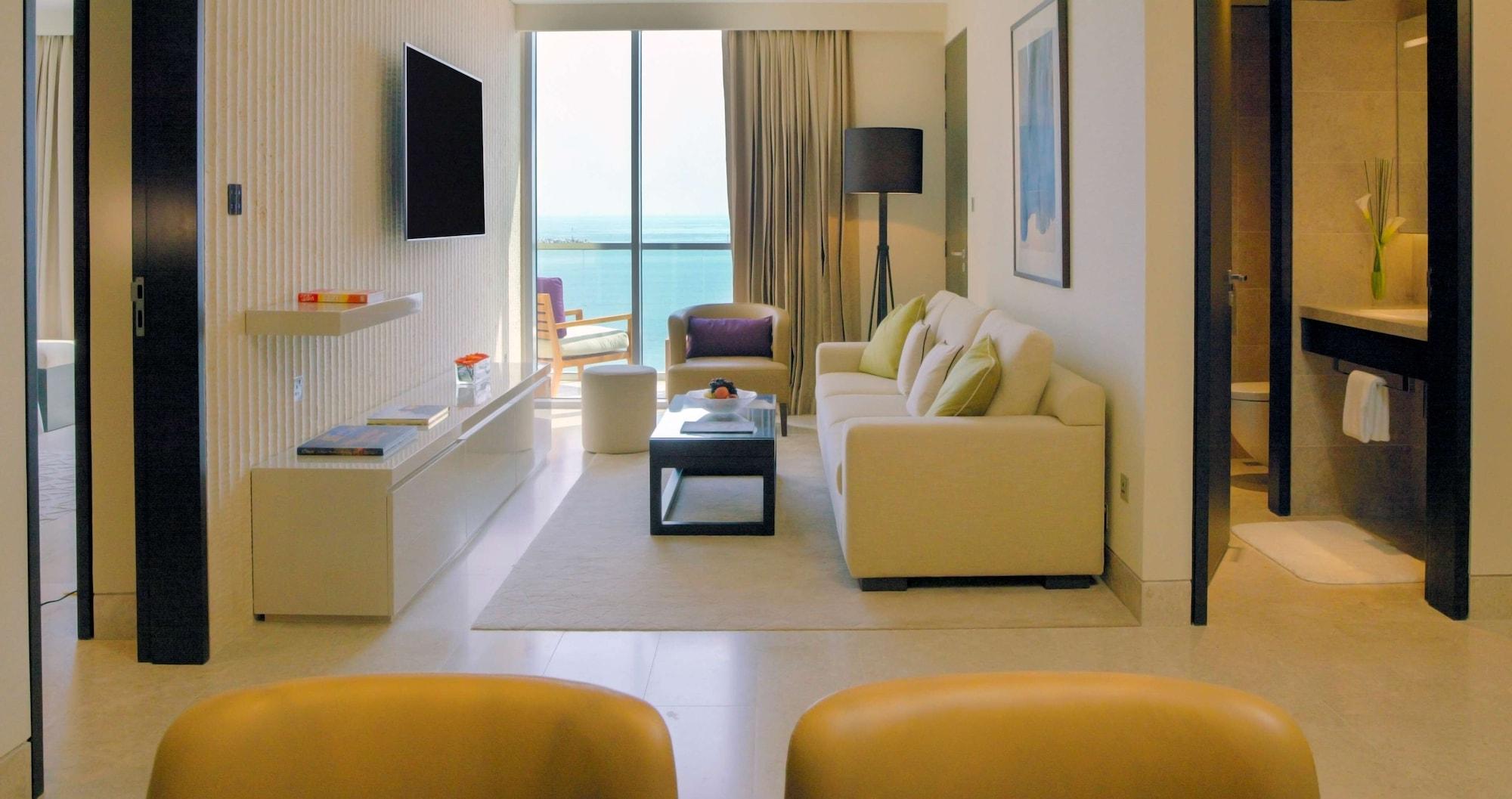 Kempinski Hotel Maskat Dış mekan fotoğraf A living room at the W Dubai - Jumeirah Beach